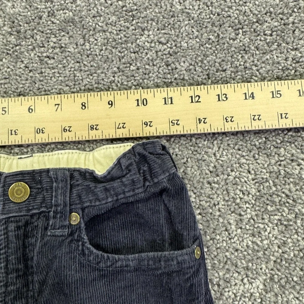 GapKids Pants Kids 6 Blue Corduroy Adjustable Waist Chino Fall Casual School